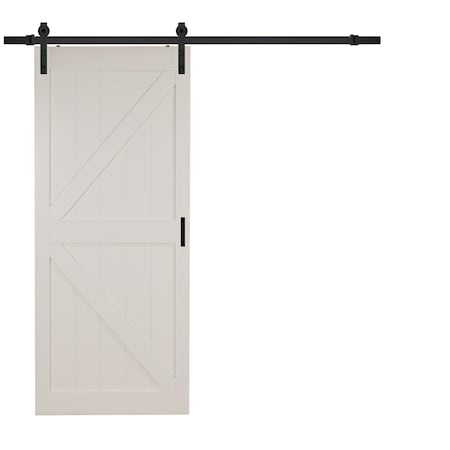 Renin 36 in x 84 in White Primed K-frame Barn Door Kit BD052C01MW1MWE36084